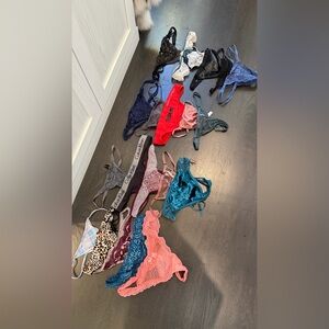 Victoria's Secret Women's Panties - Red, Blue, Pink